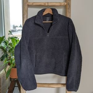 Girlfriend Collective Recycled Half-Zip Fleece Sweater Size Medium